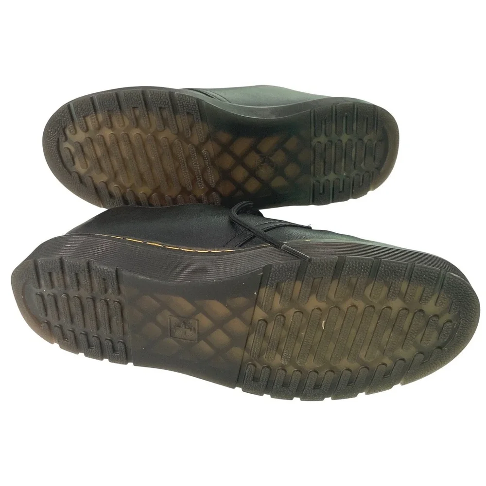 Dr. Martens Womens Chunky Oxford Airwair Leather Lace Up 6 Black‎ Grunge Goth